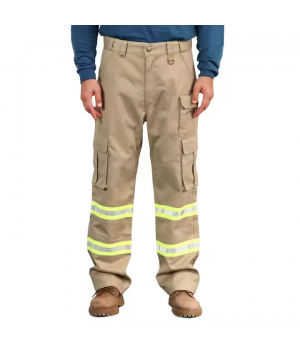 OEM Hi Vis Safety Workwear Working Cloths Multi Pockets Reflective Work Pants Trousers For Men Construction