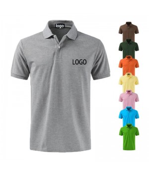 Custom mens printing embroidery logo high quality cotton or polyester plain blank uniform golf polo shirts