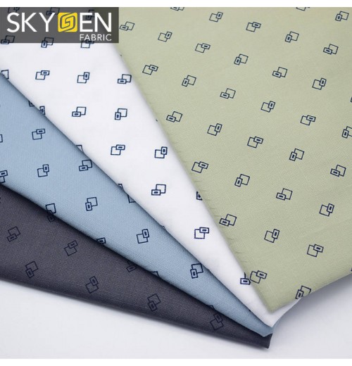 Guangzhou textile market Oxford Skygen ptints 100% cotton shirt fabric men china fabric wholesale oxford fabric