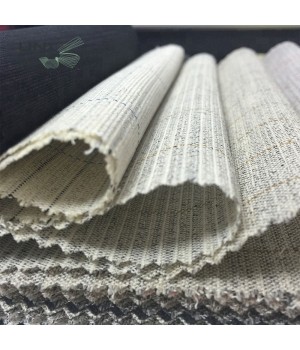 Eco-friendly Real horse hair canvas interlining fabric by 150cm width for high class hand made men's suit