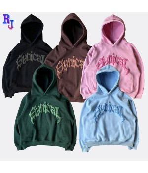 High Quality DIY Custom 3D Puff Printing logo Pullover 100% Cotton Plain DTG Print Men's Sweatshirt Hoodies Cropped Hoodie Men