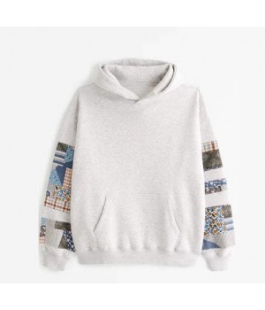 Custom heavy long-sleeved cloth pullover hoodie blank casual hoodie for men