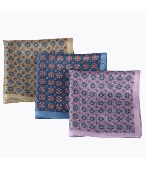 Silk High Quality Fashion Custom Printing Pattern Mens Accessories Handkerchief Manufacturer Pocket Squares