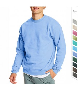 Customization Men's 50% Cotton 50% Polyester 300g Fleece Sweatshirt Long Sleeve Cotton-Blend Pullover Crewneck Sweatshirt Men