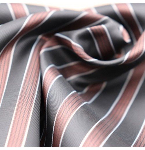 high quality fabric polyester stripe lining fabric for mens suits