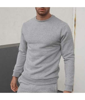 Custom Fashion Design Sport Sweater For Men Cotton Black Grey Clothing Men's Sweatshirt