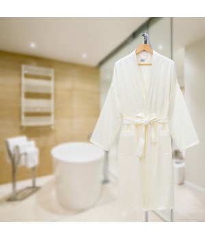 Hotel 100% Cotton Long Robe Sauna Spa Bath Robe Men Bathrobe With Belt